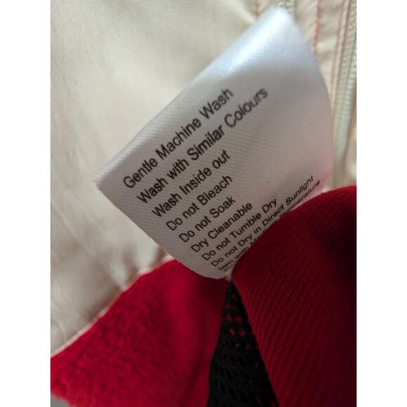 Rowdy Gentleman Vest Men's XXL Red Cream Fleece 1/4 Zip Hiking Outdoors Preppy - Picture 9 of 11